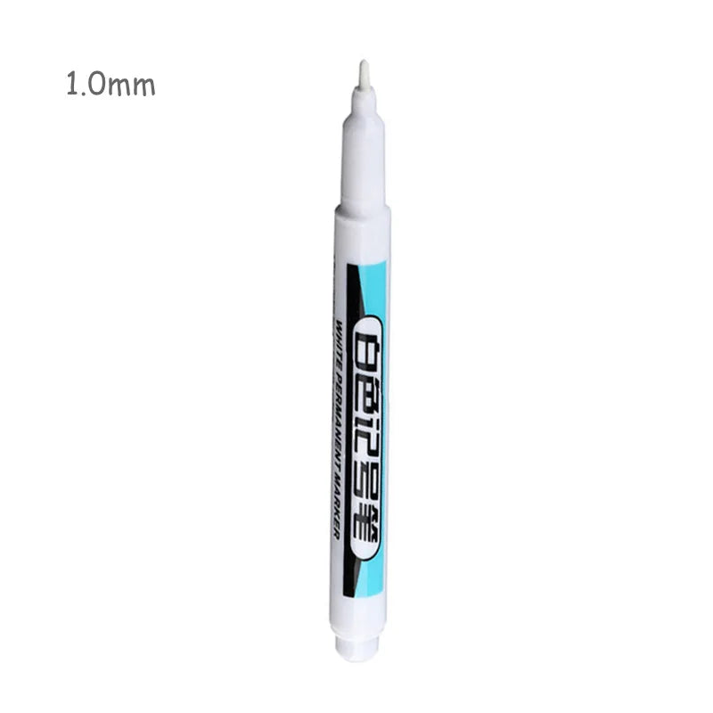 White Deep Hole Paint Marker Pen – Waterproof & Permanent Paint Marker Pen Qme 1.0mm White-1pcs