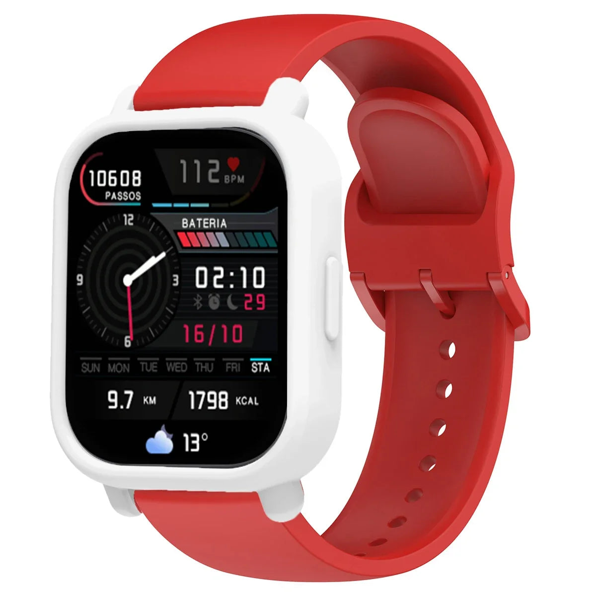 Silicone Strap & Case for Redmi Watch 5 Lite & Active – 37 Colors Smartwatch Strap Qme