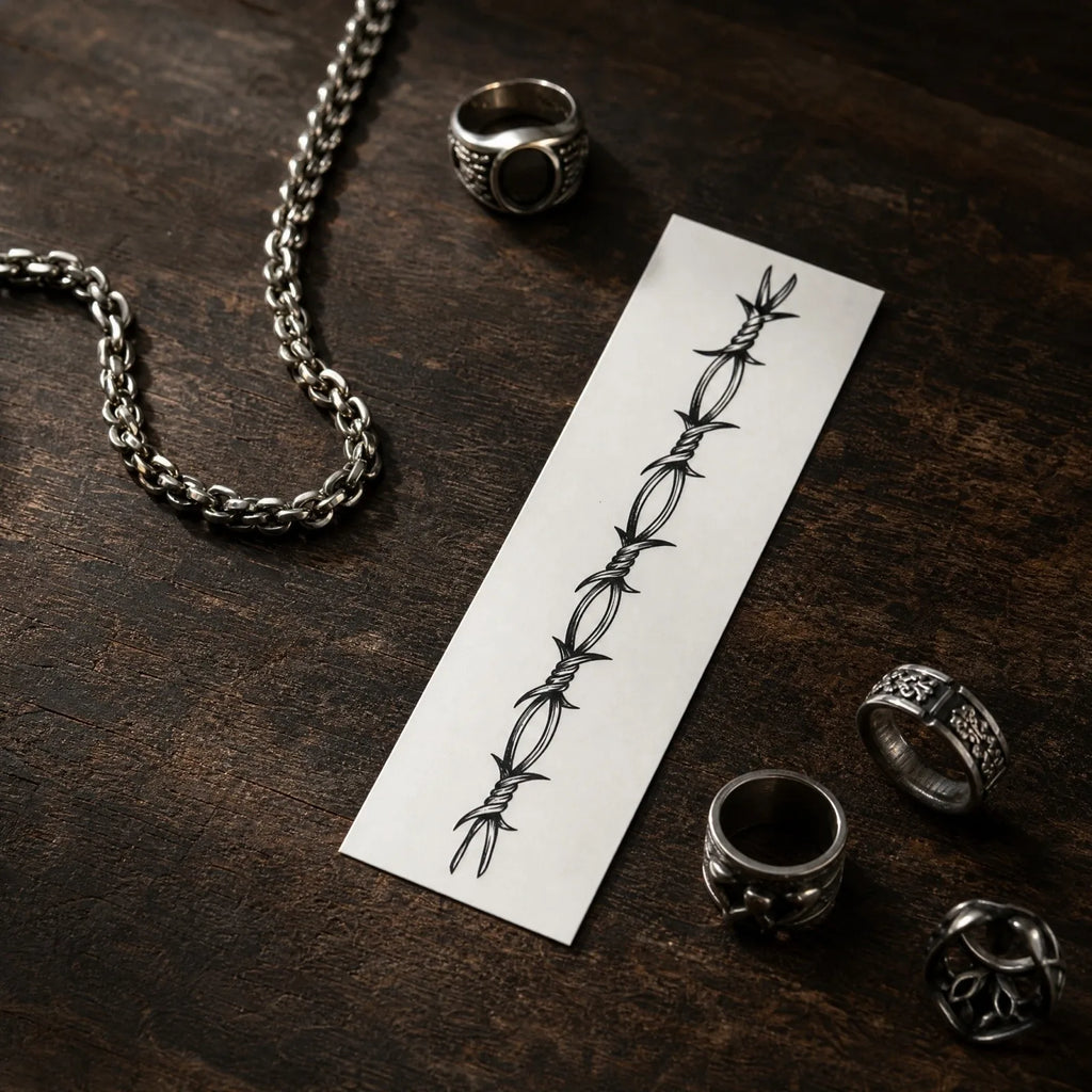 Thorn Armband Temporary Tattoo – Waterproof & Long-Lasting Temporary Tattoo Qme