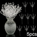 Artificial White Ice Vine Hanging Flower Christmas Tree Decor Artificial Flower Decor Qme 5pcs