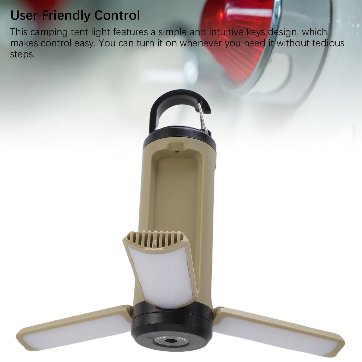 Rechargeable LED Camping Lantern – 6 Modes, Foldable & Hook LED Camping Lantern Qme