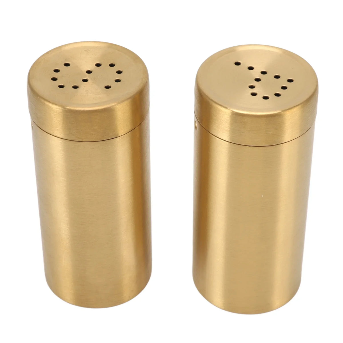 Stainless Steel Gold Spice Shaker Jars – Rustproof Set of 2 Spice Shaker Jar Qme