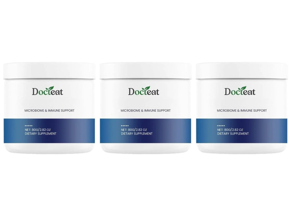 Docteat Intestinal Health Powder – Humic Fulvic Citric Acids 80g Digestive Health Supplement Qst 240g (Pack of 3)