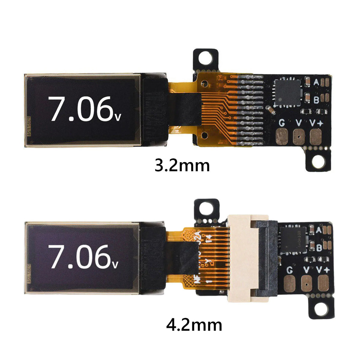Mini OLED Digital Voltmeter Ultra-Thin DC 0–30V Voltage Meter Digital Voltmeter Qme