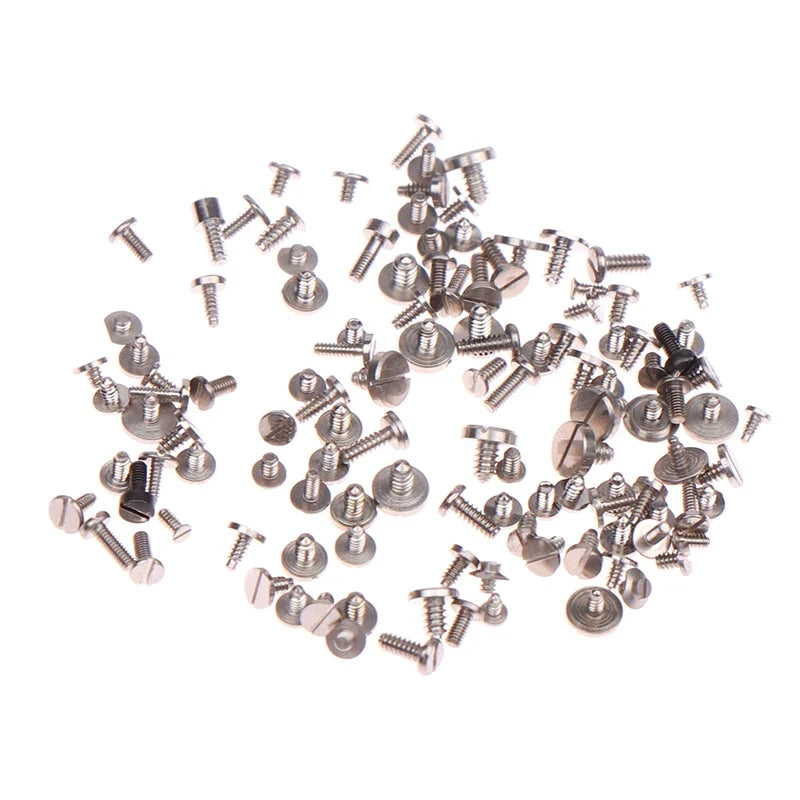 100pcs Mixed Multi-Size Watch Screws Movement Repair Set Watch Repair Screws Qme