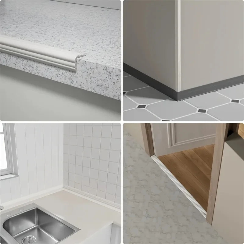 Self-Adhesive PVC Corner Protection Strip – Flexible Edge Guard Corner Edge Guard Qme