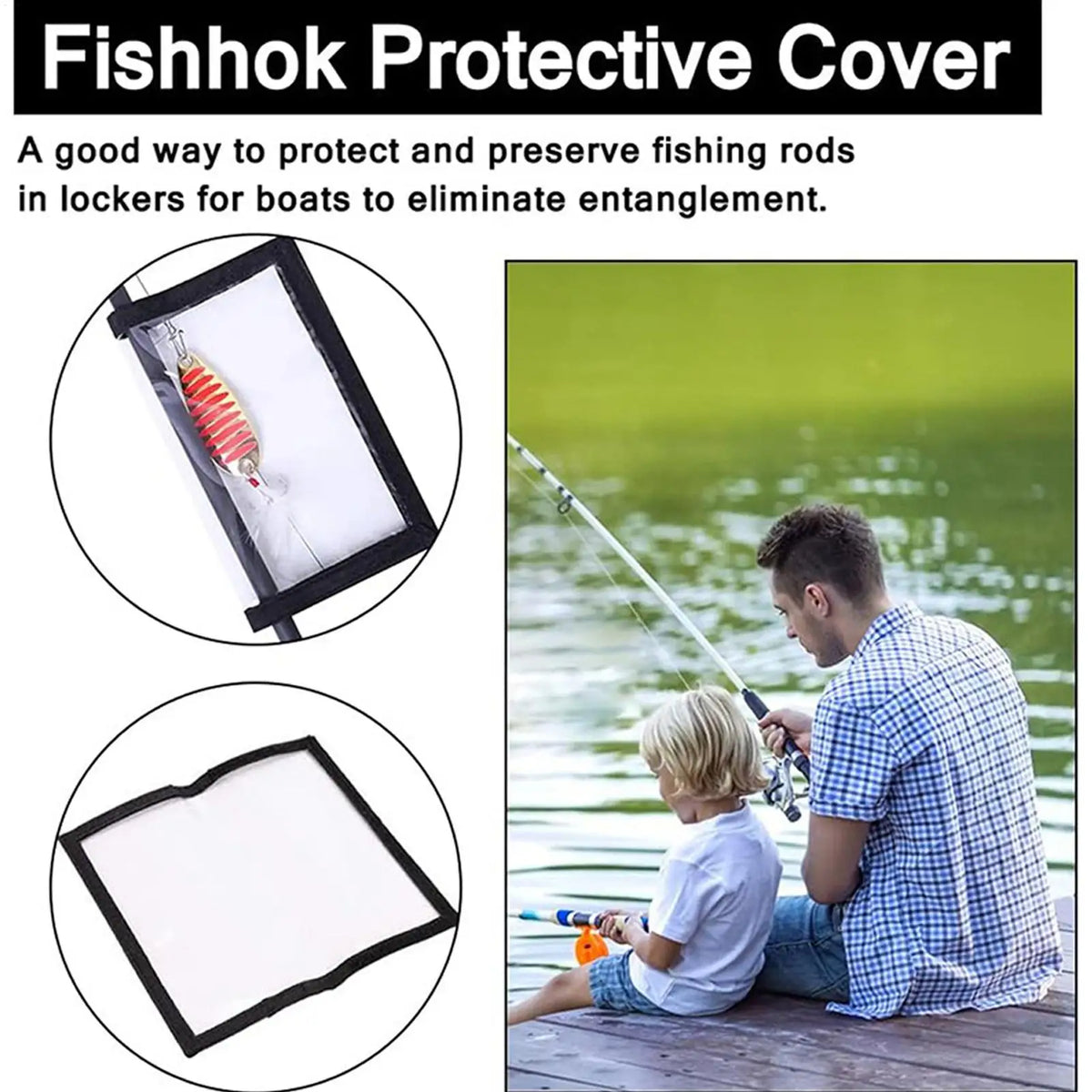Clear Fishing Lure Covers – Protective Bait Wrap for Tackle Fishing Lure Cover Qme