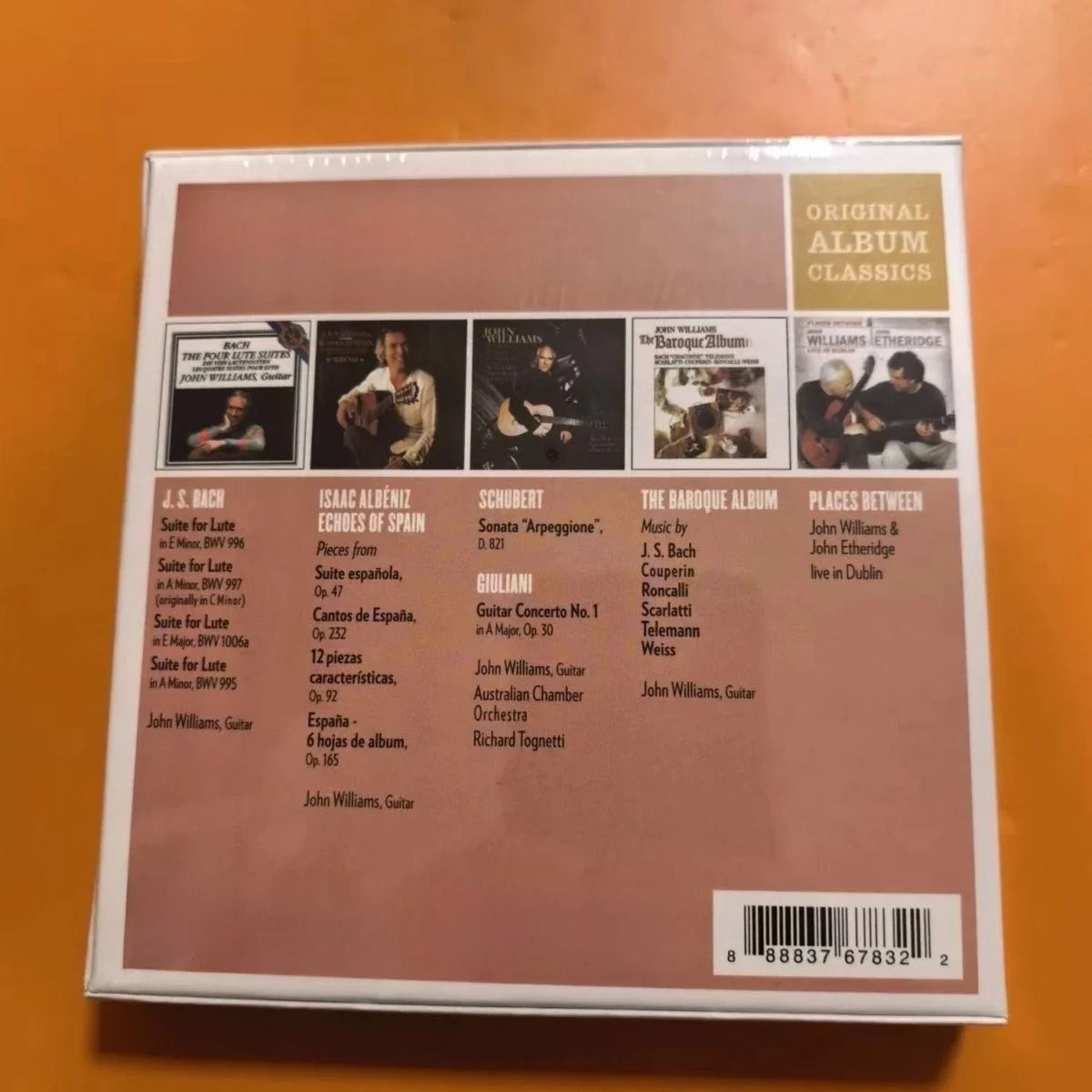 Classical Guitar Master 5-CD Box Set – Acoustic Classics Collection Classical Music CD Set Qme