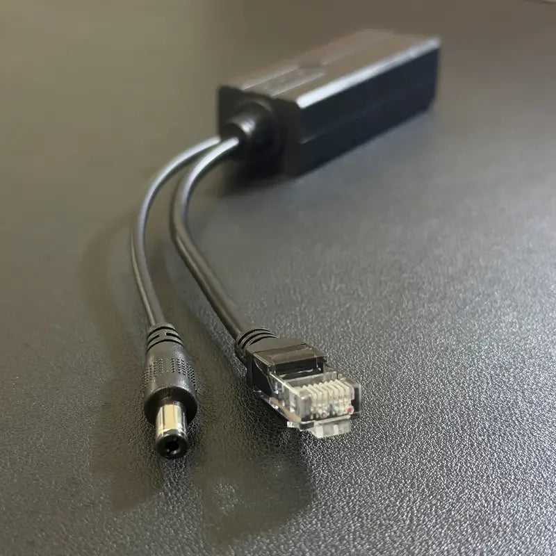 POE Splitter 48V to 12V Isolated Ethernet RJ45 IP Camera Power PoE Network Splitter Qme