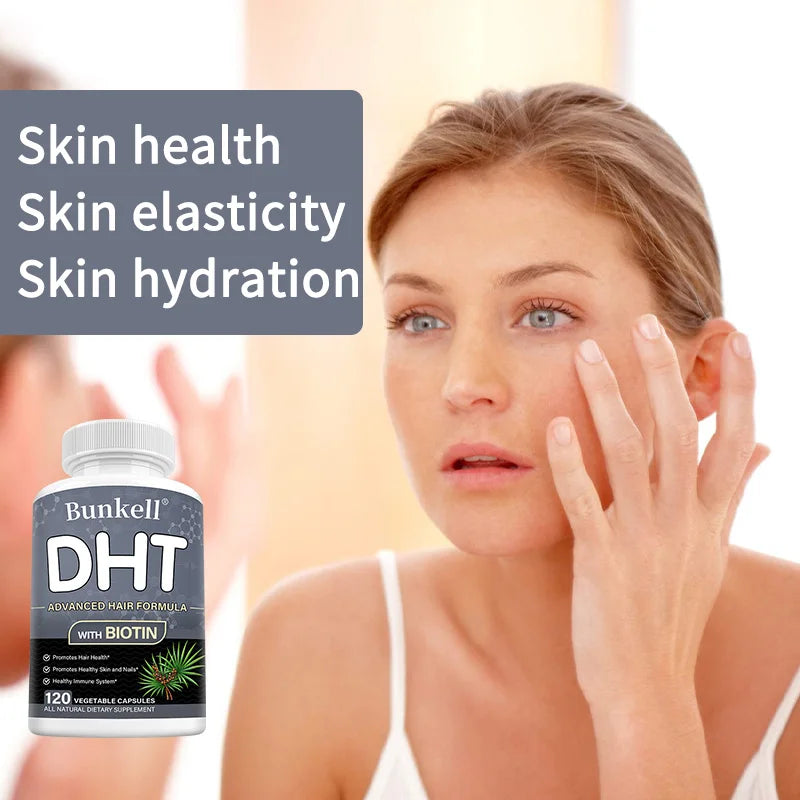 DHT Blocker with Biotin – Hair, Skin & Nail Supplement Hair Growth Supplement Qst