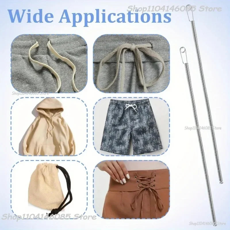 Flexible Drawstring Threader Spring Tool | Steel Cord Threader Drawstring Threader Tool Qme