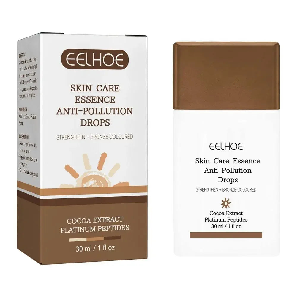 Peptide Self Tanning Serum Drops – Liquid Bronze Dark Glow Self Tanning Serum Qme 30ml Boxed