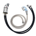 Hair Salon Shampoo Chair Faucet & Blue Shower Hose Set Salon Faucet Hose Set Qme Default Title