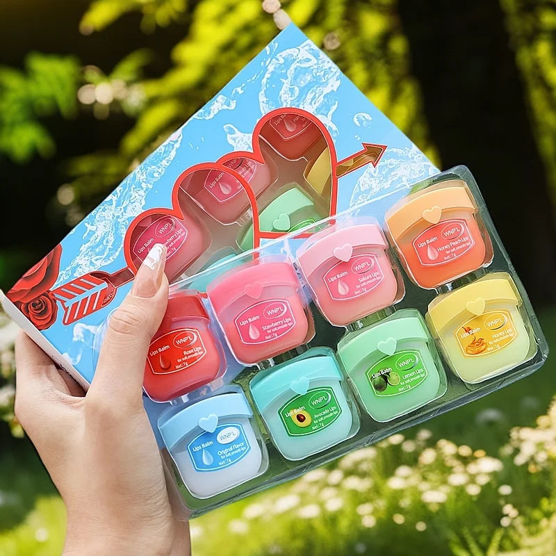 Fruit Flavor Lip Gloss Set – 8 Flavors & Colorless Base Lip Gloss Set Qme 8 IN ONE