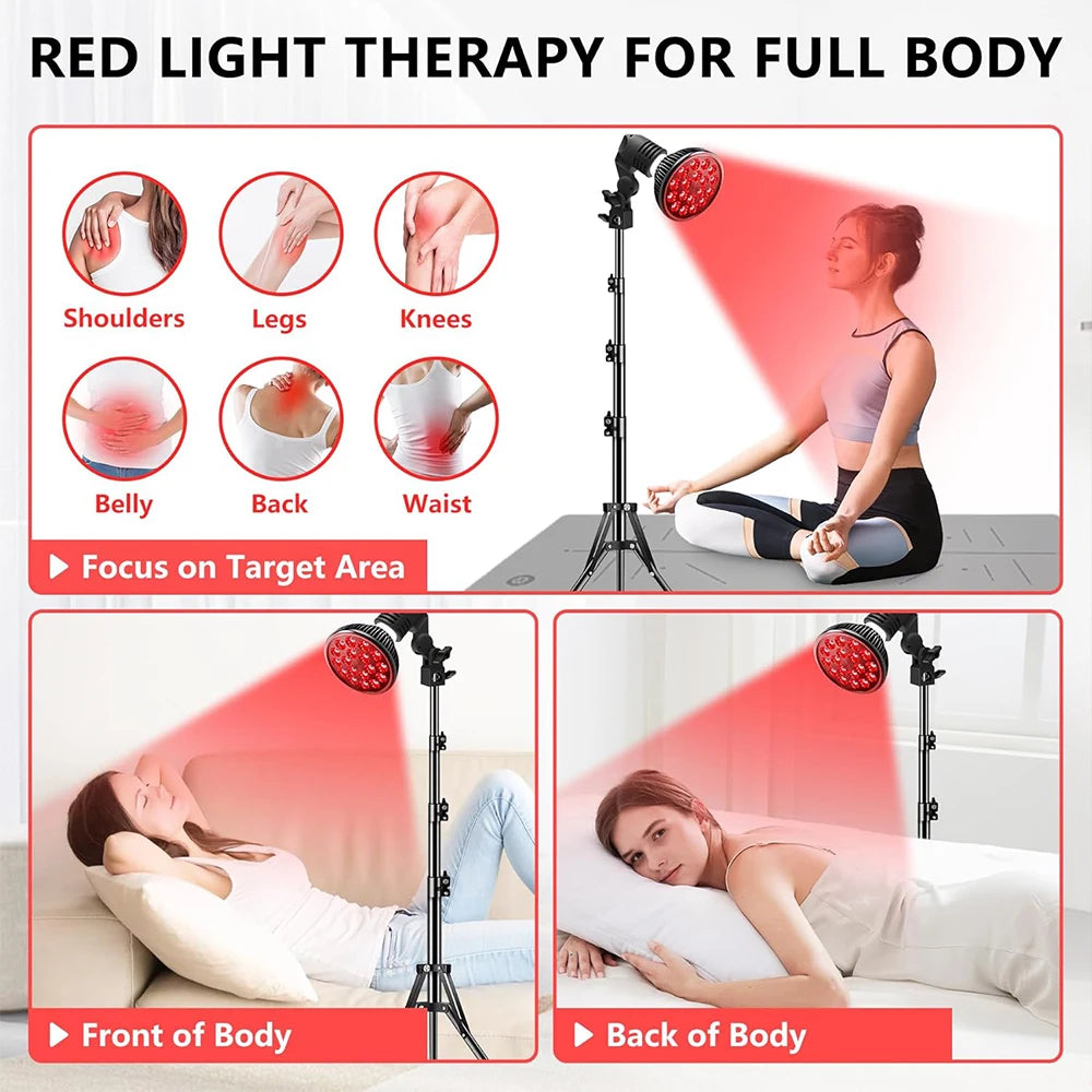 E27 54W Red Light Therapy Lamp 660nm 850nm Infrared Bulb Red Light Therapy Lamp Qst