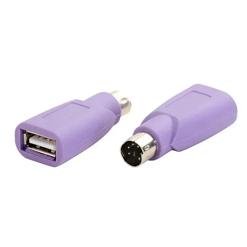 PS2 Male to USB Female Adapter Plug for Mouse & Keyboard PS2 USB Adapter Qme