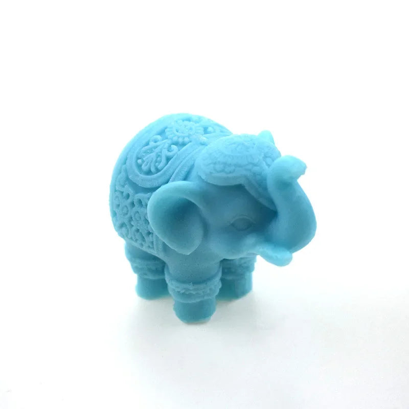 Mini Elephant Silicone Mold – DIY Candle, Resin & Pastry Silicone Craft Mold Qme