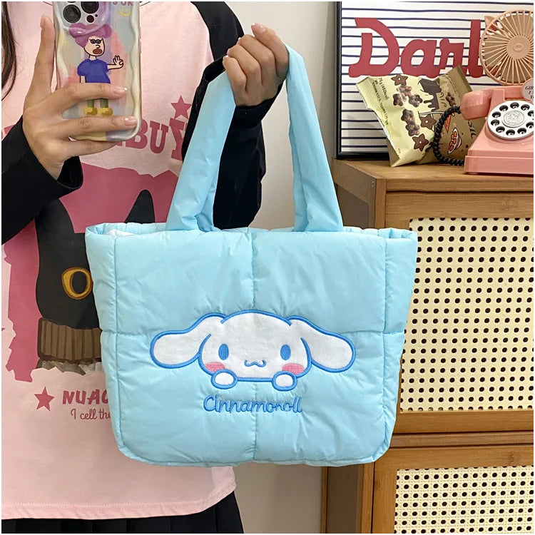 Sanrio Cartoon Plush Crossbody Shoulder Bag for Girls Plush Crossbody Bag Qme
