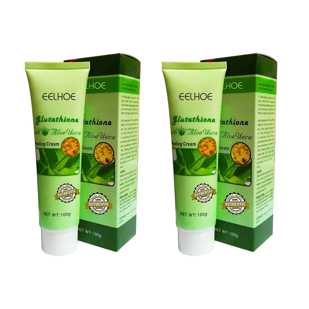 EELHOE Aloe Vera Exfoliating Face Scrub & Cleansing Cream 100g Facial Exfoliating Scrub Qst 200g Boxed