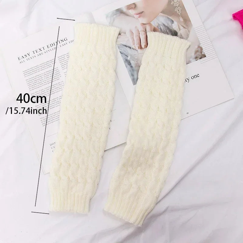 Y2K Vintage Crochet Leg Warmers – Women's Long Knit Boot Covers Crochet Leg Warmers Qme
