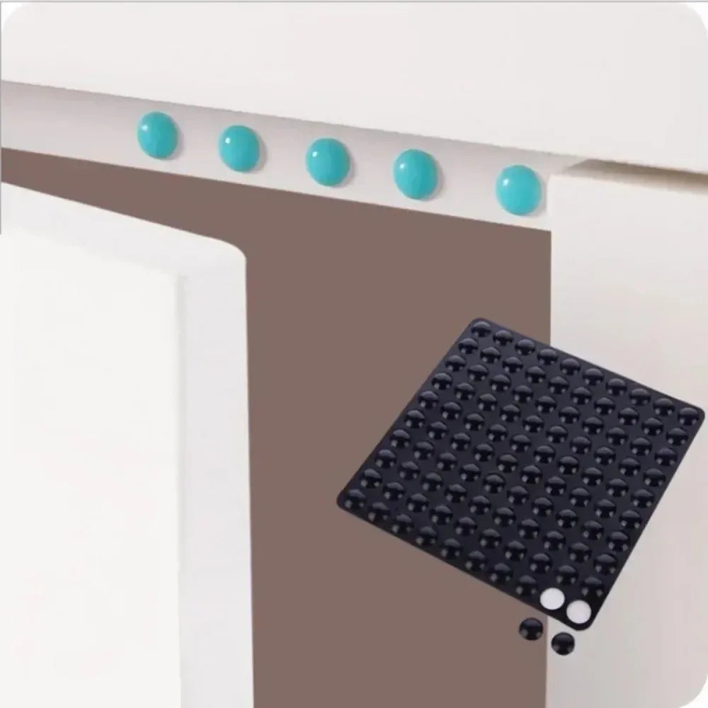 Silicone Self-Adhesive Door Buffer Pads Transparent 500 Pack Door Buffer Pads Qme
