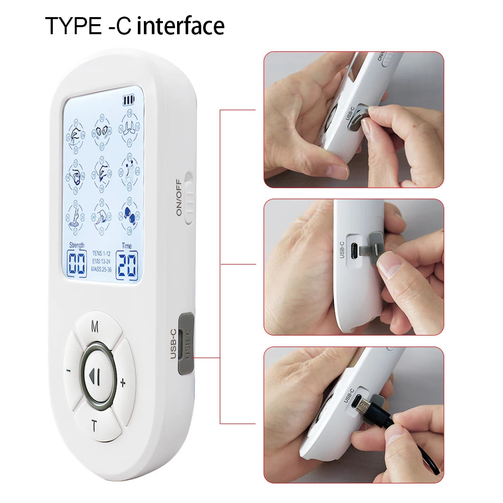 TENS EMS Muscle Stimulator – 36 Modes Digital Pulse Massager Pulse Massager Qst