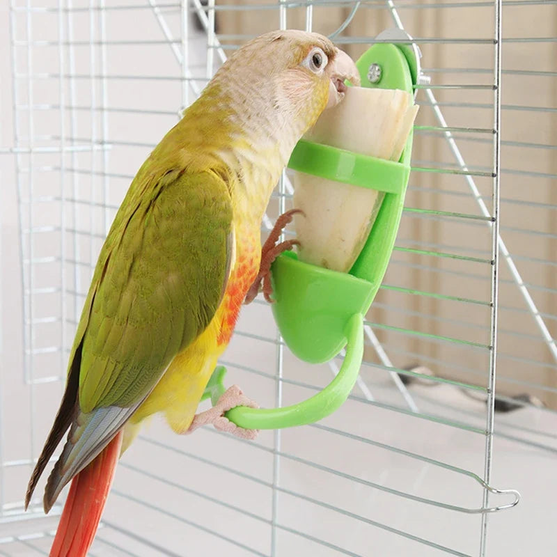 Fruit Cuttlebone & Veggie Holder for Parrots, Budgies & Cockatiels Bird Cage Feeder Qme