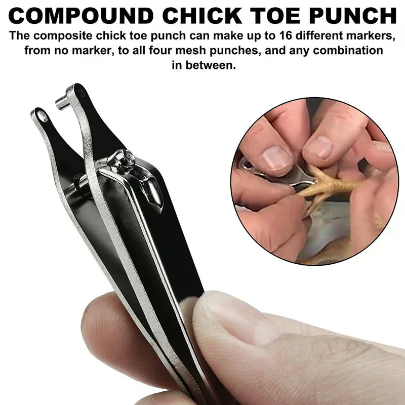 Chicken Toe Punch Identification Tool – Chicks, Ducklings & Mice Animal Identification Tool Qme