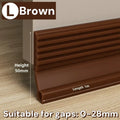 1M TPE Door Sealing Strip – Windproof, Soundproof & Waterproof Door Sealing Strip Qme Brown L