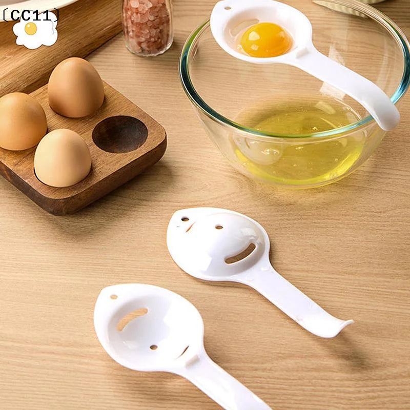Extended Handle Egg White Separator & Yolk Filter Tool Egg Separator Tool Qme