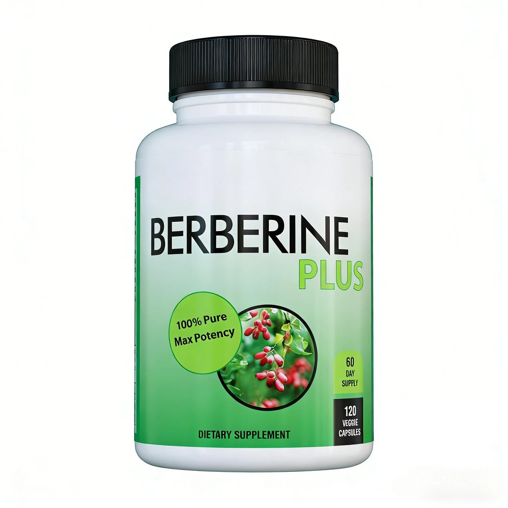 Berberine Plus 1200mg – 120 Veggie Capsules with Royal Jelly Herbal Supplement Qst 120 Count(Pack of 1)