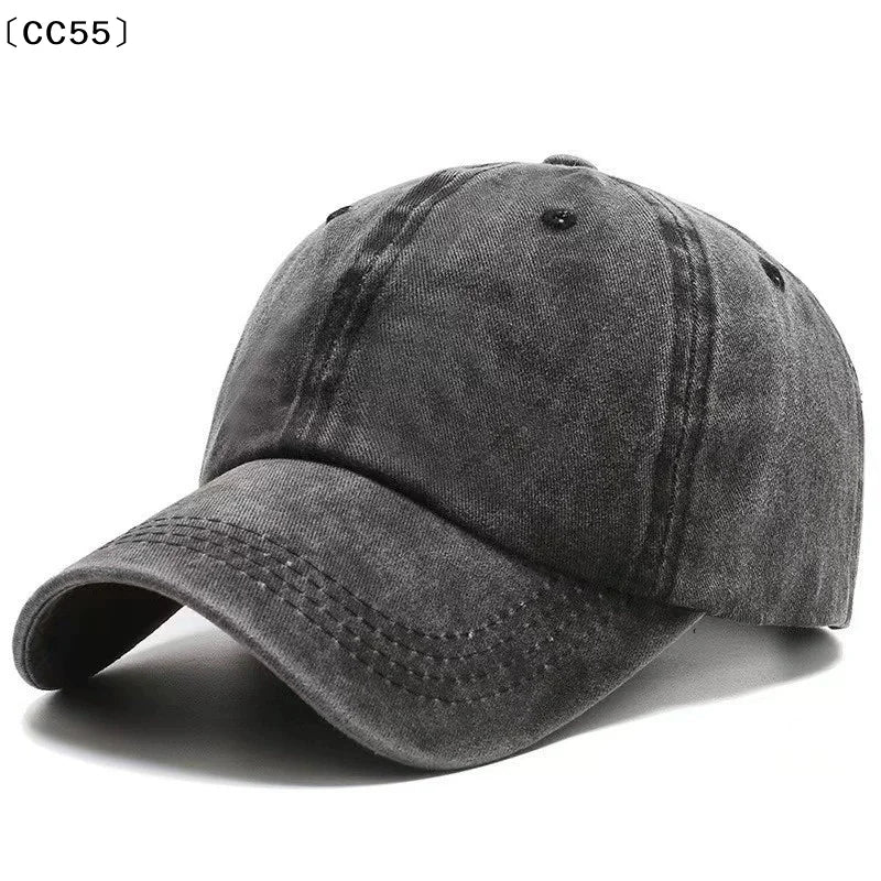 Washed Denim Baseball Cap – Unisex Vintage Hip Hop Hat Baseball Cap Qst