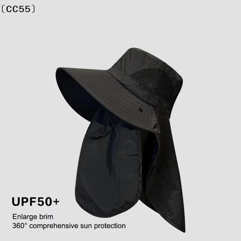 UV Protection Wide Brim Sun Hat – Quick-Dry Mesh Bucket Hat Wide Brim Sun Hat Qst