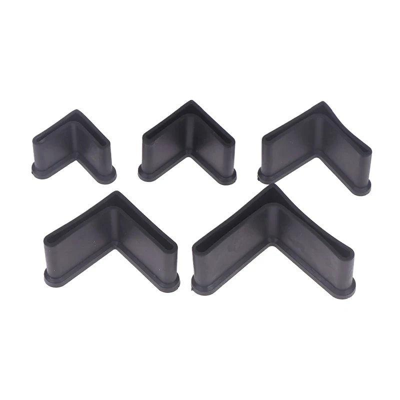 L-Shape Rubber Non-Slip Foot Pads for Slotted Angle Shelving Rubber Shelf Foot Pads Qme