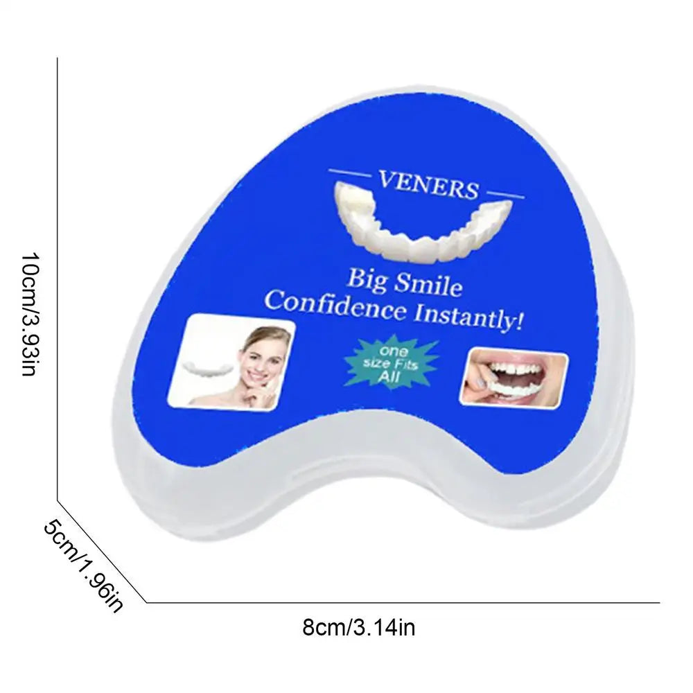Snap-On Temporary Teeth Veneers Kit | Upper & Lower Denture Cosmetic Teeth Veneers Qme 01 China Mainland