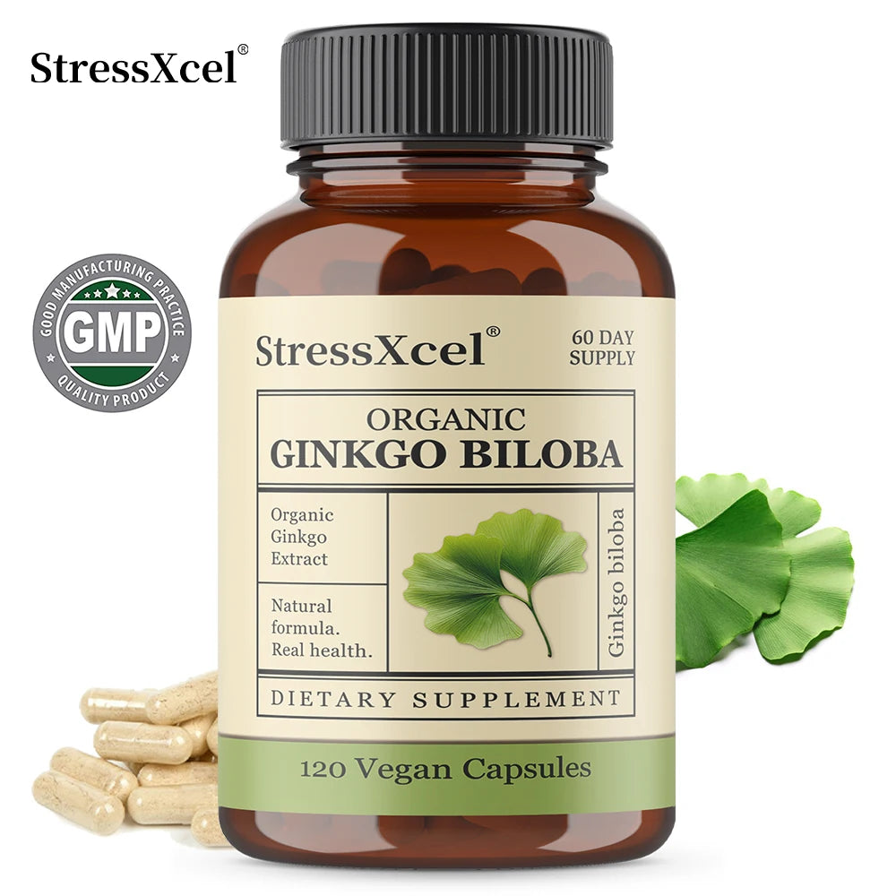 Ginkgo Biloba Capsules – Memory, Focus & Cognitive Support Herbal Supplement Qst