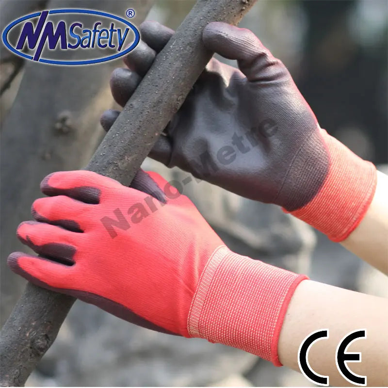 Nitrile Rubber Work Gloves – Anti-Slip, Oilproof, 10-Pack Nitrile Work Gloves Qme