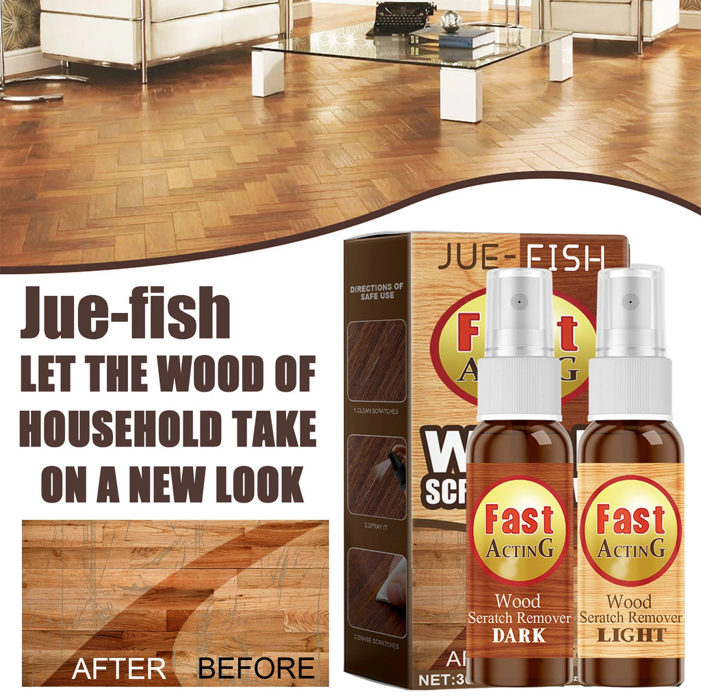 Jue-Fish Wood Floor Scratch Repair Agent – 30ml×2 Kit Floor Scratch Repair Qst