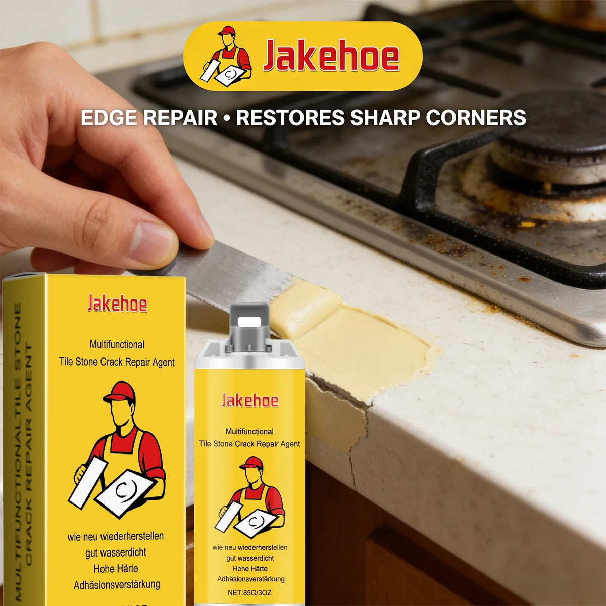 Ceramic Tile & Stone Crack Repair Agent – Waterproof Kit Tile Repair Kit Qme