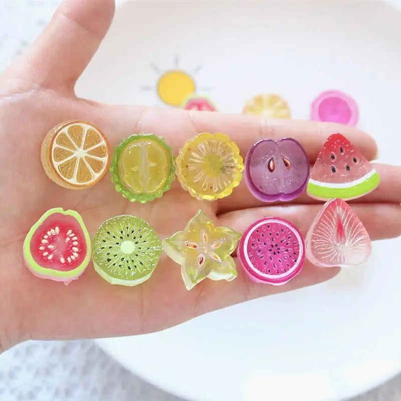 Mini Watermelon Flat Back Cabochons | Kawaii Fruit DIY Craft DIY Craft Cabochons Qme