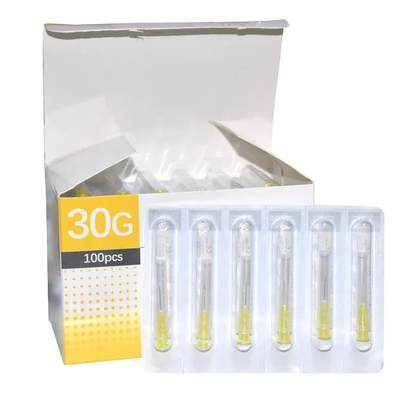 Ultrafine Beauty Needles 30G 4mm 13mm 25mm – 100pcs Stainless Beauty Needle Set Qme