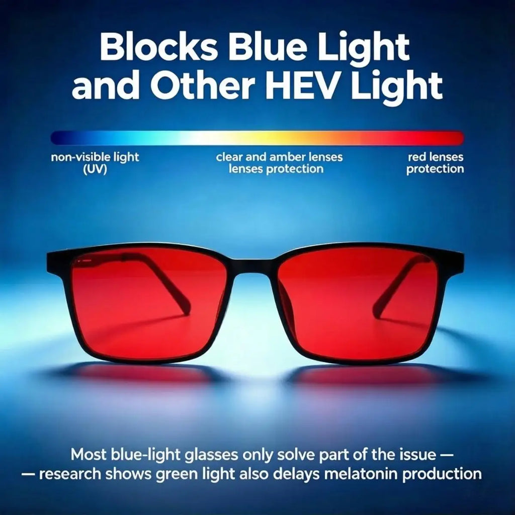 VOPHA Blue Light Blocking Glasses Rectangle Frame – Red S69 Blue Light Glasses Qst