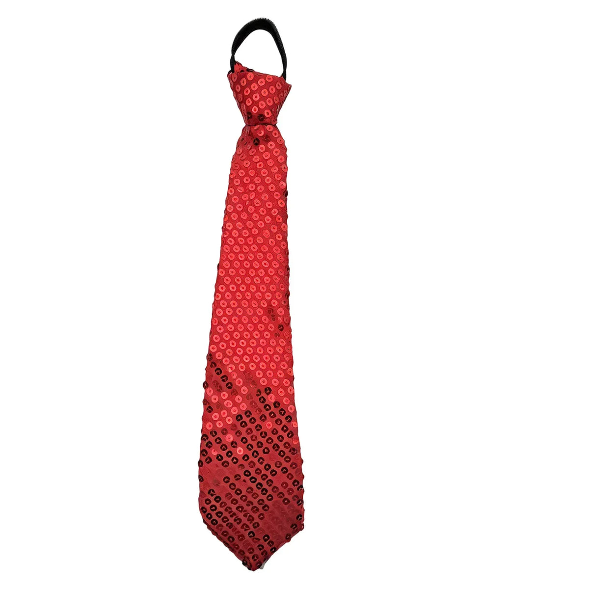 Shiny Sequin Necktie – Glitter Stage & Prom Tie Men Women Sequin Necktie Qme Red