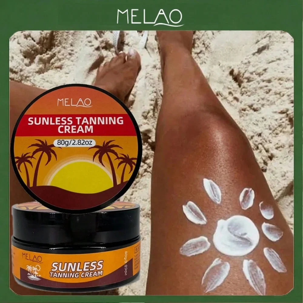MELAO Sunless Tanning Cream – Natural Streak-Free Self-Tanner Self-Tanning Cream Qme MELAO-009 80g