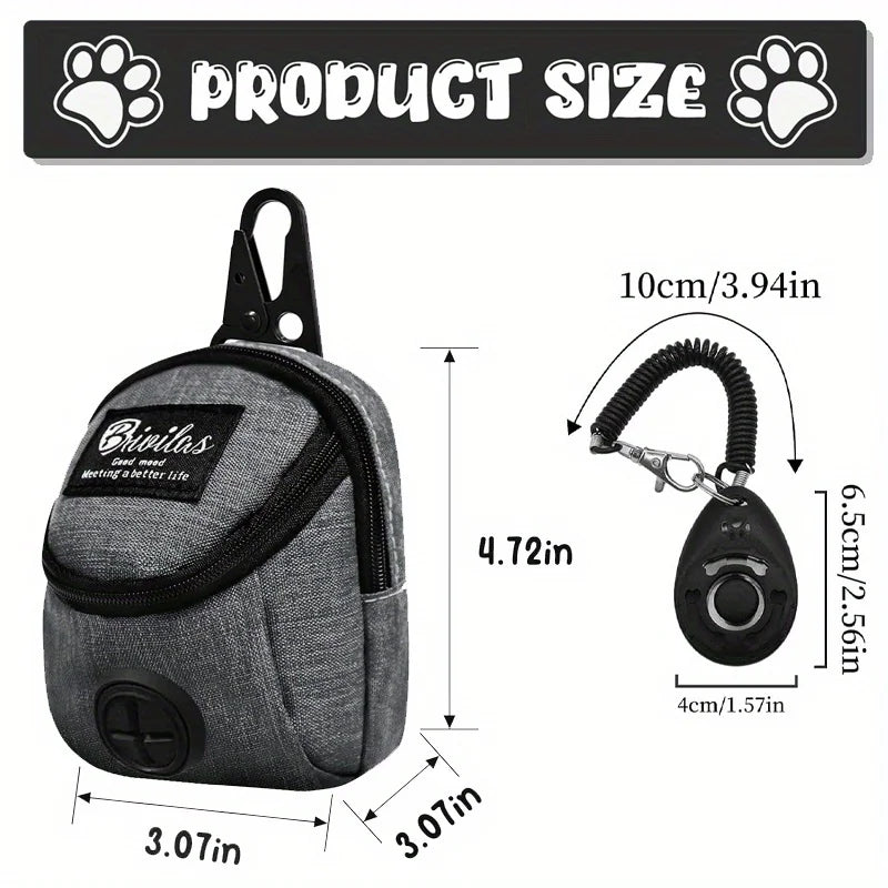 2-Piece Dog Training Bag & Horn with Waste Bag Dispenser Dog Training Bag Set Qme