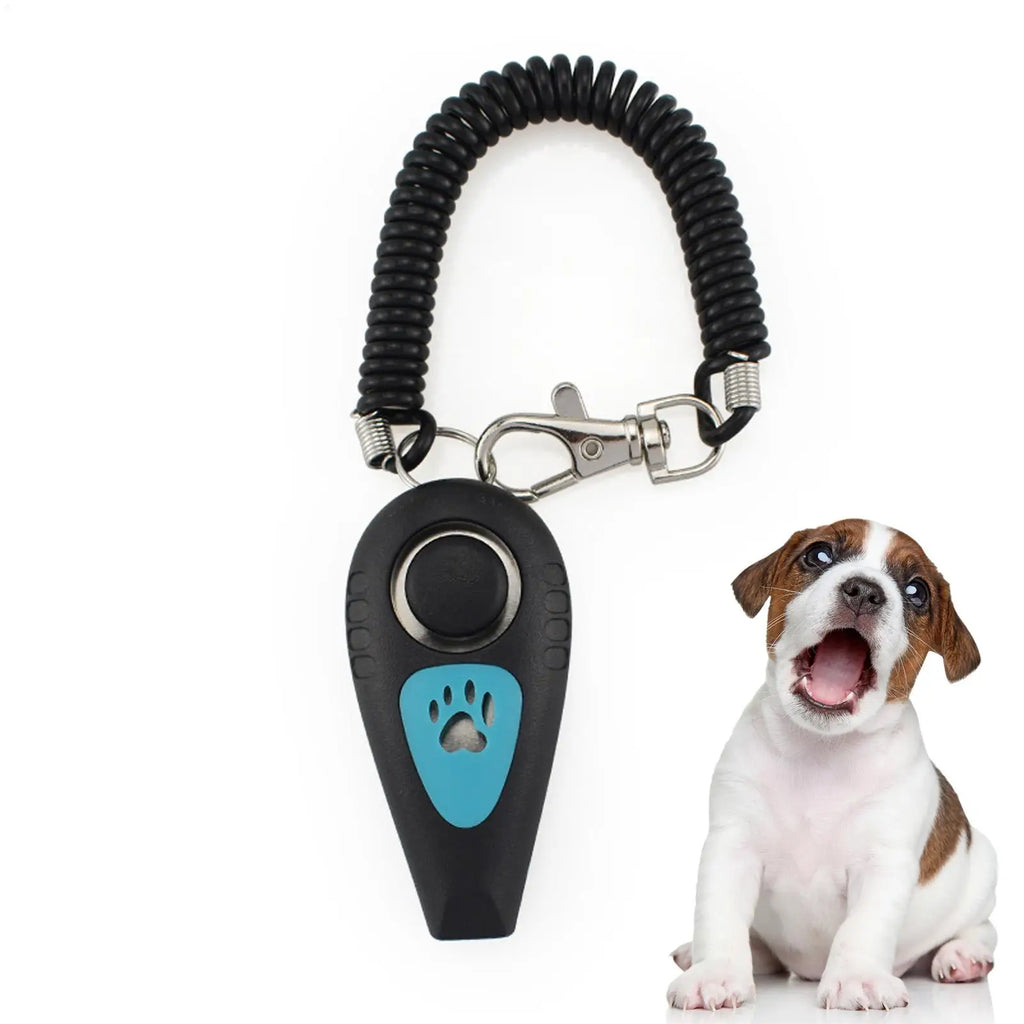 Dog Clicker & Silent Whistle with Wrist Strap | Pet Training Pet Training Clicker Qme