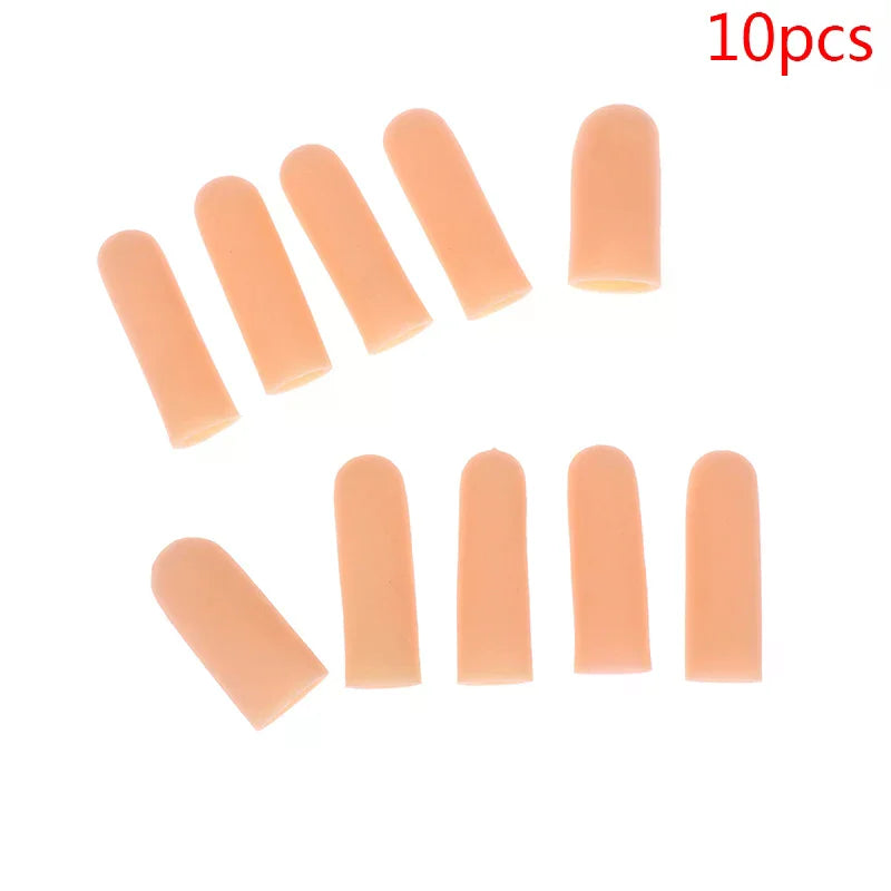 Silicone Gel Finger Protector Sleeves – Heat & Cut Guard 10 Pcs Finger Protector Sleeves Qme