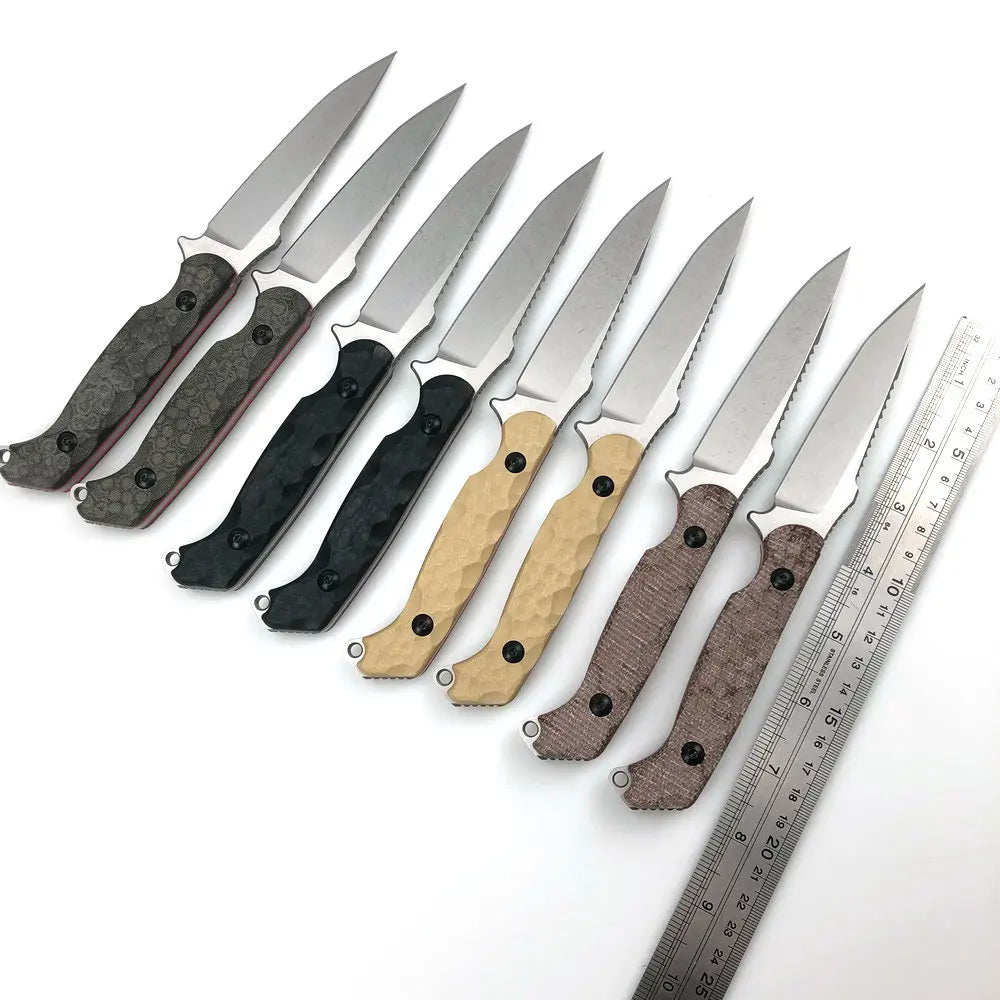 TRSKT PSK D2 Full Tang Fixed Blade Knife – 60HRC Kydex Sheath Fixed Blade Knife Qst