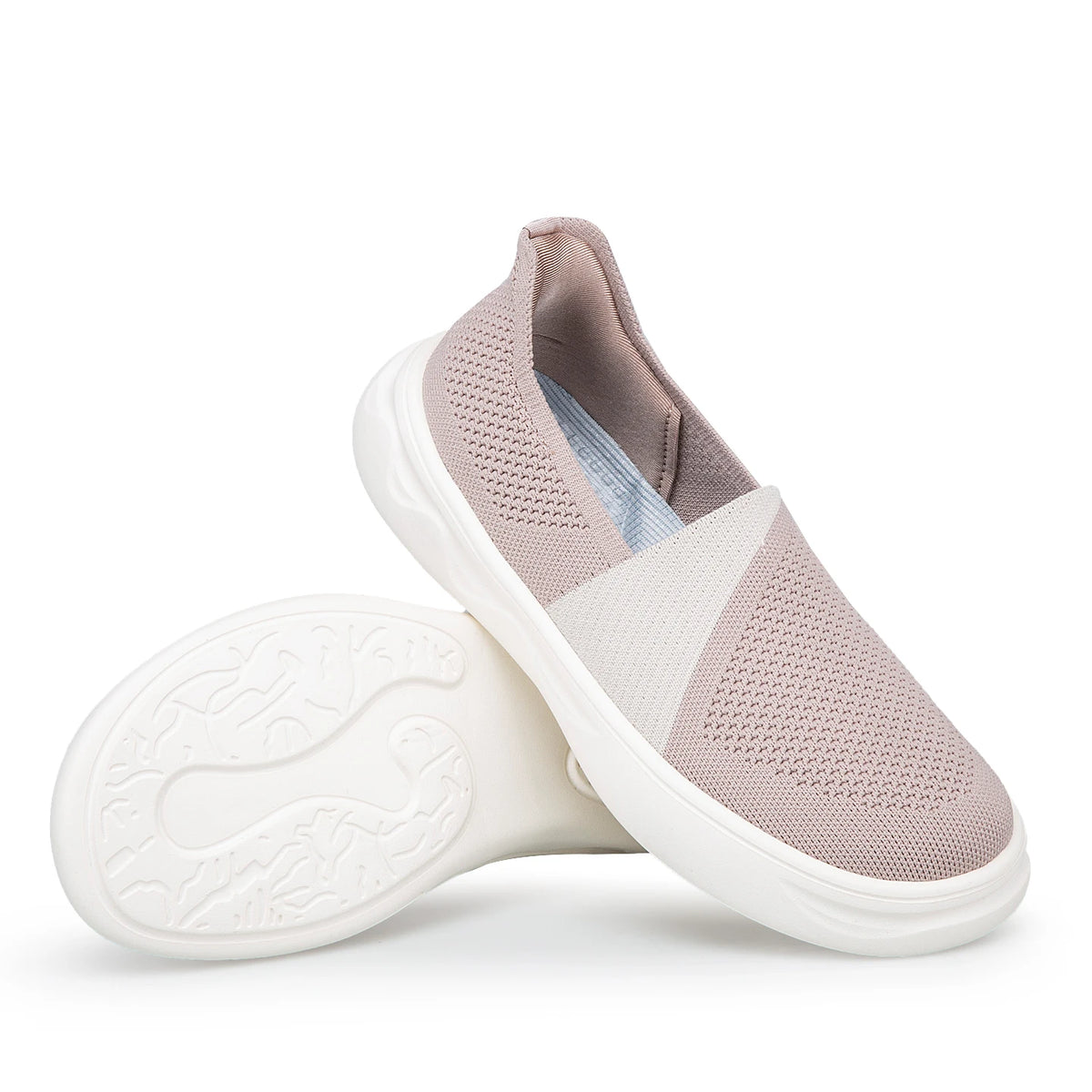 Women's Minimalist Wide-Fit Barefoot Mesh Sneakers Slip-On Barefoot Sneakers Qst Pink 40