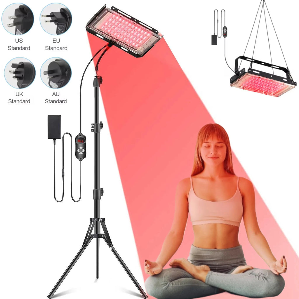 Red Light Therapy Panel 660nm 850nm Infrared LED with Stand Red Light Therapy Panel Qst